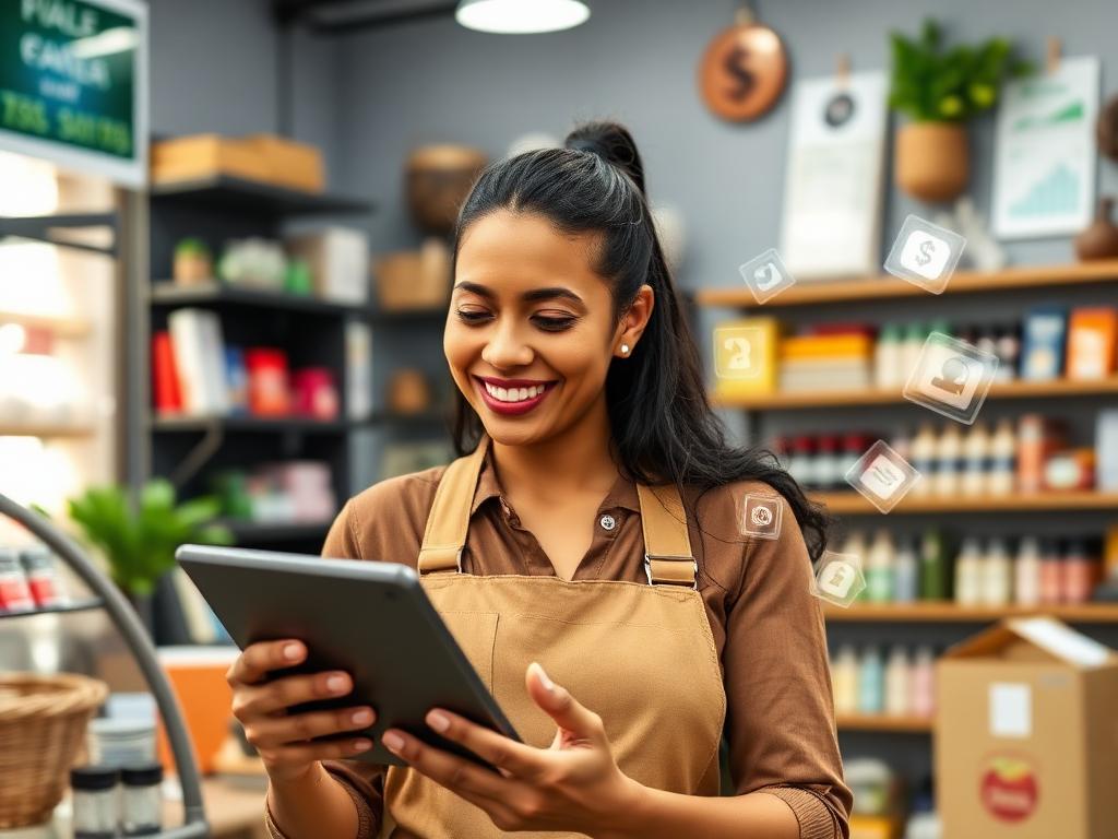 Microempreendedor Individual (MEI) gerenciando seu pequeno negócio